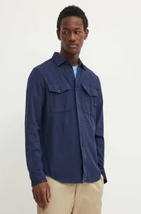 G-Star Raw koszula bawełniana męska kolor granatowy regular z kołnierzykiem klasycznym - Koszule męskie - miniaturka - grafika 1