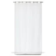 Firany - Firana na przelotkach biała 280 x 160 cm jednokolorowa - miniaturka - grafika 1