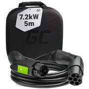 Ładowarki do samochodów elektrycznych - Green Cell Kabel GC EV Type 1 7.2kW 32A 5m do ładowania samochodów elektrycznych EV EV20 - miniaturka - grafika 1