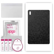 Akcesoria do tabletów i e-booków - folia naklejka skórka strukturalna na TYŁ do Samsung Galaxy Tab S7 FE WiFi - Plaster Miodu Czarny - apgo SKINS - miniaturka - grafika 1