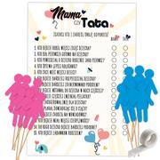 Gry planszowe - GRA BABY SHOWER MAMA CZY TATA? ZABAWA QUIZ Y3 - miniaturka - grafika 1