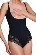 Bielizna nocna - Body damskie modelujące z koronką Vanilia Eldar czarne  S - miniaturka - grafika 1