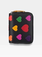 Portfele - Visconti Portfel Damski W Serduszka LV-6 Czarny - miniaturka - grafika 1