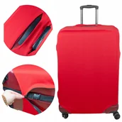 Walizki - Elastyczny Pokrowiec ochraniacz na walizkę Sillar czerwony 73x50x30 cm L - miniaturka - grafika 1