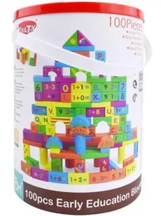 Klocki drewniane matematyczne 100 el. - Artyk - Klocki - miniaturka - grafika 1