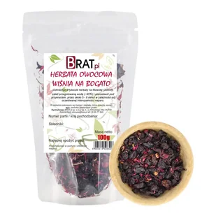 AROMATYCZNA Herbata OWOCOWA - Wiśnia Na Bogato 100g - Herbata - miniaturka - grafika 1