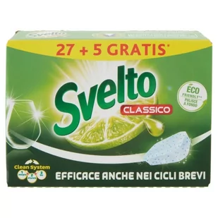 Tabletki do zmywarki Svelto Zielona Cytryna 32szt. - Środki do zmywarek - miniaturka - grafika 1