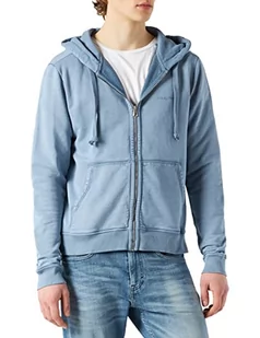 7 For All Mankind Bluza męska z kapturem, Jasnoniebieski, XL - Bluzy męskie - miniaturka - grafika 1