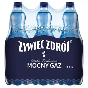 Żywiec Zdrój Mocny Gaz Woda źródlana 6 x 1 l - Woda - miniaturka - grafika 1