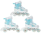 Rolki - Croxer, Rolki Wrotki 3w1, Optima, biało-miętowe, rozmiar 31/34 - miniaturka - grafika 1