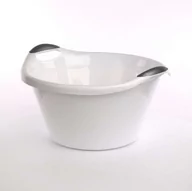 Inne artykuły do sprzątania - Miska/wanienka plastikowa Artgos owalna biała14 l - miniaturka - grafika 1