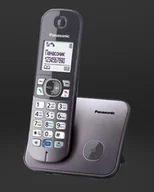 Telefony stacjonarne - Panasonic KX-TG6811 Telefon w systemie DECT Nazwa i identyfikacja dzwoniącego Srebrny - miniaturka - grafika 1