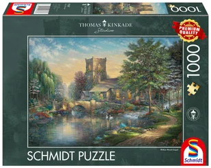 puzzle 1000 thomas kinkade, kaplica - Puzzle - miniaturka - grafika 1