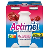 Kefiry, jogurty, maślanki - Actimel Napój jogurtowy o smaku owocu granatu 400 g (4 x 100 g) - miniaturka - grafika 1