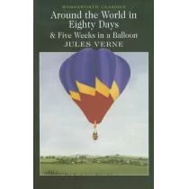 Wordsworth Editions Limited Around the world in 80 days &amp; five weeks in a balloon - dostawa od 3,49 PLN - Książki podróżnicze - miniaturka - grafika 1