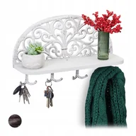 Wieszaki i stojaki - Wieszak wiszący Relaxdays 10028988 39x23x11,5 cm biały - miniaturka - grafika 1