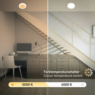 Briloner Oprawa wpuszczana LED 7609 3,000K/4,000K Ø 14 cm - Oprawy, klosze i abażury - miniaturka - grafika 4