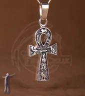Wróżbiarstwo i radiestezja - Krzyż Egipski (ANKH) - wisior 3,5 cm (srebro) - miniaturka - grafika 1
