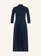 Sukienki - Tommy Hilfiger Sukienka Z Mieszanki Materiałów Z Rękawami 3/4 blau - miniaturka - grafika 1