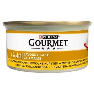 Purina Gourmet Gold Savoury Cake z Kurczakiem i marchewką 85g 13063 - Mokra karma dla kotów - miniaturka - grafika 1