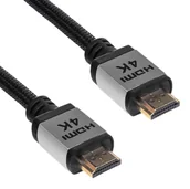 Kable - Akyga Kabel HDMI HDMI 3m Czarno-srebrny AK-HD-30P - miniaturka - grafika 1