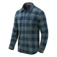 Odzież taktyczna i umundurowanie - Koszula z długim rękawem Helikon-Tex GreyMan Shirt - Nylon Sorona® Blend - Moss Green Checkered - miniaturka - grafika 1