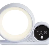Lampy stojące - Lampa stołowa nowoczesna biała głośnik bluetooth RGB LED 5W WAKEWAY Rabalux - miniaturka - grafika 1