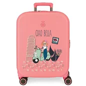 Walizki - Enso Ciao Bella Walizka kabinowa Różowy 40x55x20 cms Twarde mocowanie ABS Wbudowany 37L 3,22 kg 4 koła Bagaż Ręczny, Różowy, Talla única, Walizka kabinowa - miniaturka - grafika 1