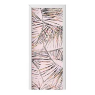 Naklejki na ścianę - Naklejka na drzwi HOMEPRINT Palma na różowym tle 85x205 cm - miniaturka - grafika 1