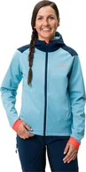 Kurtki i kamizelki sportowe damskie - Vaude Kurtka wodoodporna sportowa damska Vaude Qimsa - niebieska 36 - miniaturka - grafika 1