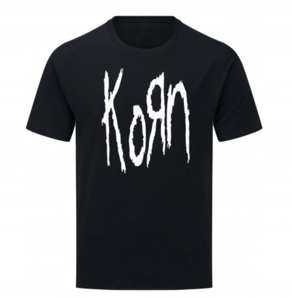 KOSZULKA Z NADRUKIEM MĘSKA ŚMIESZNA T-SHIRT KORN METAL HARD ROCK r. L