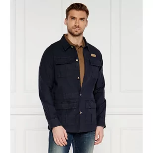 Aeronautica Militare Kurtka SAHARIANA | Regular Fit | z dodatkiem lnu - Kurtki męskie - miniaturka - grafika 1