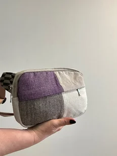 Nerka patchworkowa fiolet brąz - Nerki Nerka patchworkowa fiolet brąz - Nerki - miniaturka - grafika 1