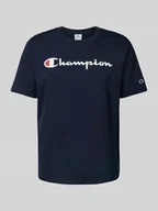 Koszulki męskie - T-shirt z nadrukiem z logo - miniaturka - grafika 1