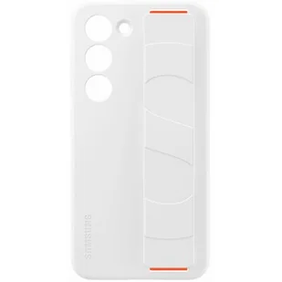 Samsung Etui Silicone Grip Cover do Galaxy S23 EF-GS911TWEGWW Biały - Etui i futerały do telefonów - miniaturka - grafika 1