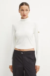 Columbia longsleeve Wallowa damski kolor biały z półgolfem 2090931 - Bluzki damskie - miniaturka - grafika 1