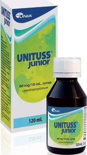 Unituss Junior Syrop 0,06 g/10ml 120 ml - Przeziębienie i grypa - miniaturka - grafika 1