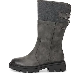 Jana Damskie Softline 8-26662-41 wygodne szerokie wygodne buty wodoodporne antypoślizgowe ciepłe wyściełane botki, grafitowe, rozmiar 37 EU, szary (Graphite), 37 EU Weit - Botki damskie - miniaturka - grafika 1