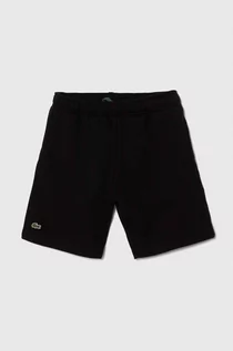 Spodnie i spodenki dla chłopców - Lacoste szorty dziecięce kolor czarny melanżowe regulowana talia - grafika 1