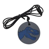 Gryzaki dla dzieci - BABY&TRAVEL Jellystone Designs Gryzak terapeutyczny Dinozaur szary, 1szt. - miniaturka - grafika 1