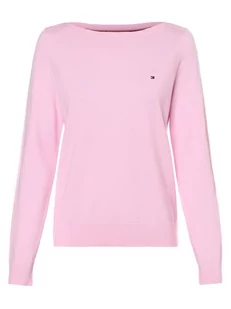 Tommy Hilfiger - Sweter damski, różowy - Swetry damskie - miniaturka - grafika 1