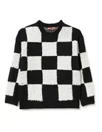 Swetry damskie - Sookie Damski sweter z dzianiny 12425396-SO01, czarno-biały, XL/XXL, czarny biały, XL-XXL - miniaturka - grafika 1