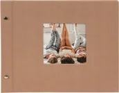 Albumy fotograficzne - Album Wklejany Na Śrubach Orzechowy 40 Białe Str. - miniaturka - grafika 1