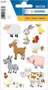Etykiety do drukarek - HERMA 3067 Naklejki z zabawnymi zwierzętami dla dzieci, ulubione zwierzęta (27 naklejek, papier, matowe), samoprzylepne, trwałe etykiety z motywem dla dziewcząt i chłopców, kolorowe - miniaturka - grafika 1