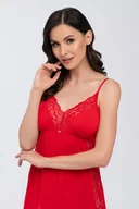 Bielizna nocna - Koszulka Monica Czerwona Czerwony, S - miniaturka - grafika 1