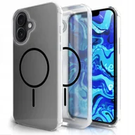Etui i futerały do telefonów - Etui Do Magsafe Do Apple iPhone 16 Clear, Czarny Magnes, Pancerne, Plecki - miniaturka - grafika 1