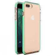 Etui i futerały do telefonów - Spring Case pokrowiec żelowe etui z kolorową ramką do iPhone 8 Plus / iPhone 7 Plus miętowy - miniaturka - grafika 1