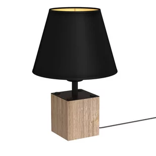 Luminex Soder 767 lampa stołowa lampka 1x60W E27 czarna/złota - Lampy stojące - miniaturka - grafika 1