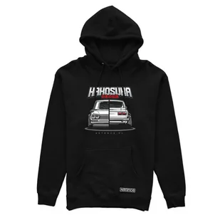 Czarna bluza z kapturem NISSAN GT-R C110 HAKOSUKA-3XL - Odzież do sportów motorowych - miniaturka - grafika 1