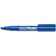 Markery permanentne - Pentel Marker permanentny ścięty 2.72mm NN60 niebieski /NN60C/(WYPRZEDAŻ) PN-NN60-1 - miniaturka - grafika 1